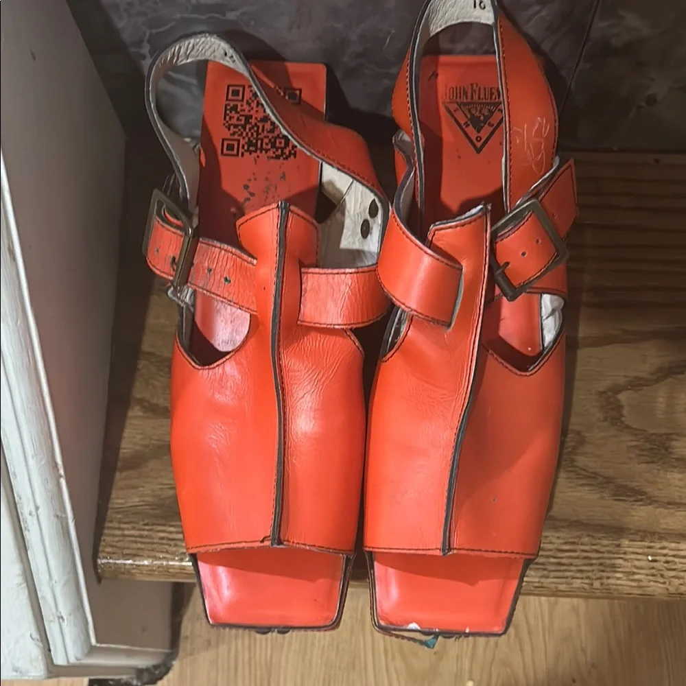 Orange Platform Women Shoes - Picture 4 of 4